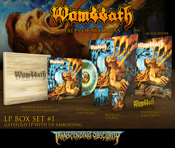 Wombbath "Tales of Madness Wooden LP Box Set" Limited Edition 12"