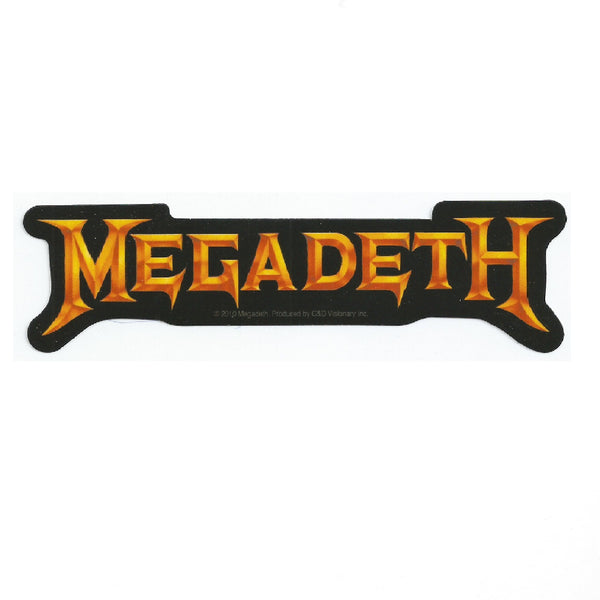 Megadeth "Yellow Logo" Stickers & Decals