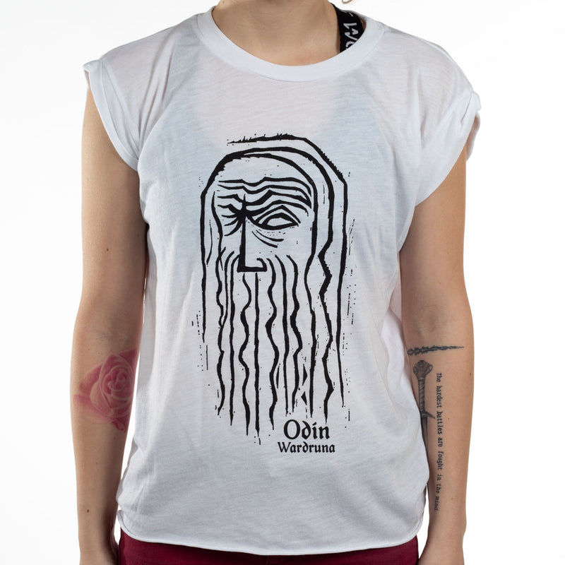 Wardruna "Odin Sleeveless (White)" Girls T-shirt