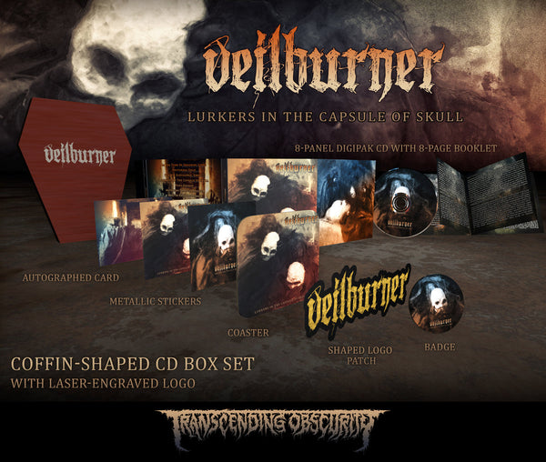 Veilburner "Lurkers in the Capsule of Skull Wooden CD Boxset" Limited Edition Boxset