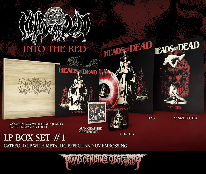 Heads For The Dead "Into The Red Wooden LP Box" Limited Edition 12"