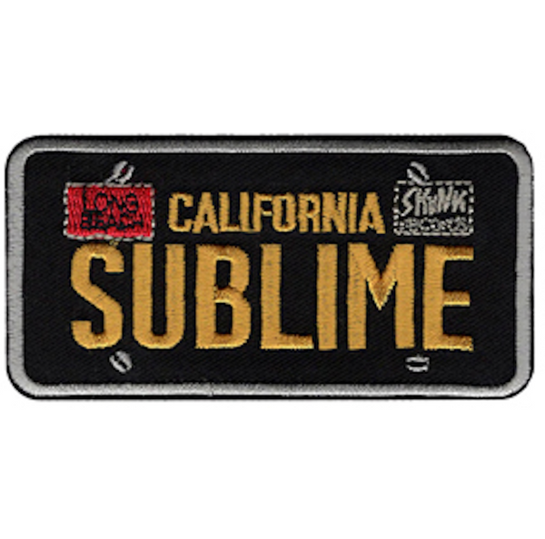 Sublime "Licensed Plate" Patch