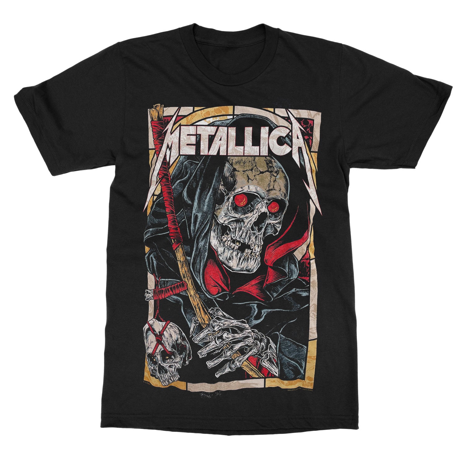Metallica Death Reaper T-shirt zwart L 100% katoen Band merch, Bands