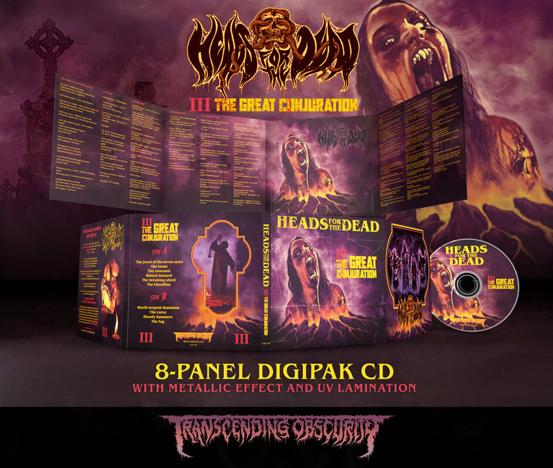 Heads For The Dead "The Great Conjuration Digipak CD" Limited Edition CD