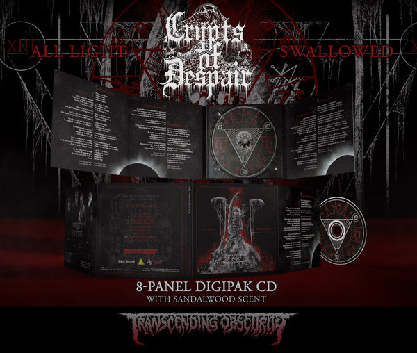 Crypts Of Despair (Lithuania) "All Light Swallowed 8-Panel Digipak CD" Limited Edition CD