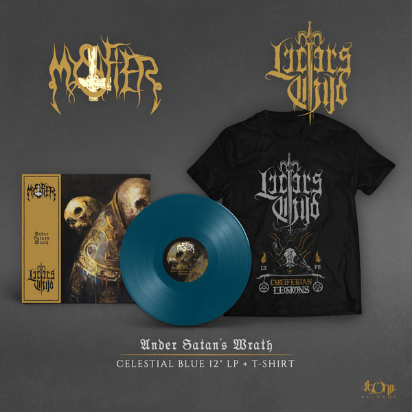 Mystifier / Lucifer's Child "Under Satan's Wrath Blue LP + LC Tee" Bundle