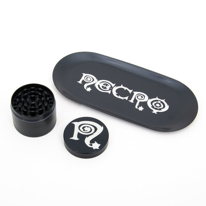 Necro "Grinder / Tray Set (Black)" Grinders