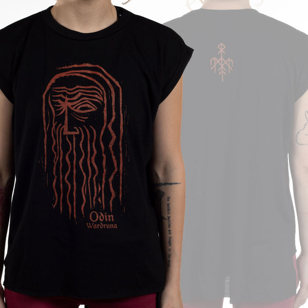 Wardruna "Odin Sleeveless (Black)" Girls T-shirt