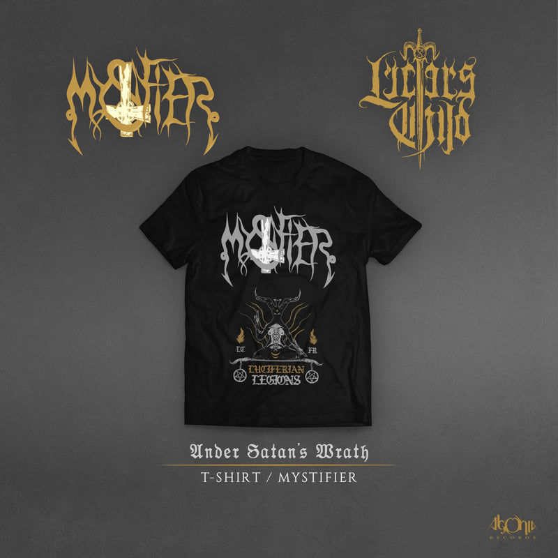 Mystifier / Lucifer's Child "Under Satan's Wrath Blue LP + M Tee" Bundle