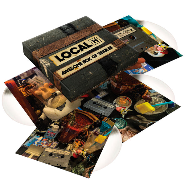 Local H "Local H's Awesome Quarantine Mixtape #3 - Limited Cream White 7" Vinyl Box Set  " Deluxe Edition 4x7"