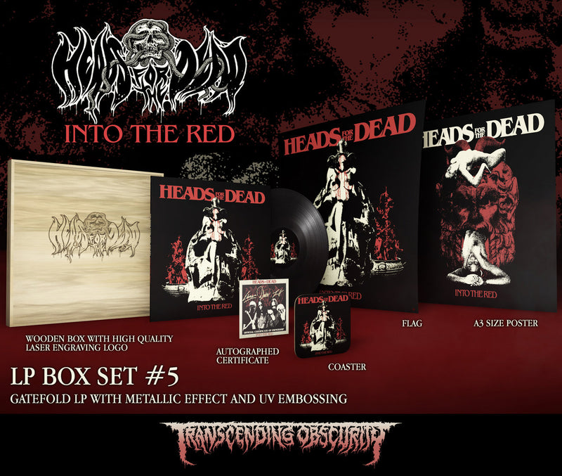 Heads For The Dead "Into The Red Wooden LP Box" Limited Edition 12"