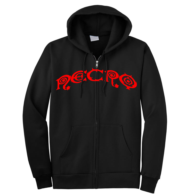 Necro "Curved Logo" Zip Hoodie