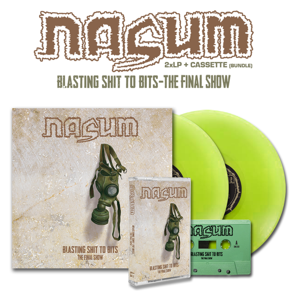 Nasum "Blasting Shit To Bits 2xLP/Cassette Bundle" Bundle