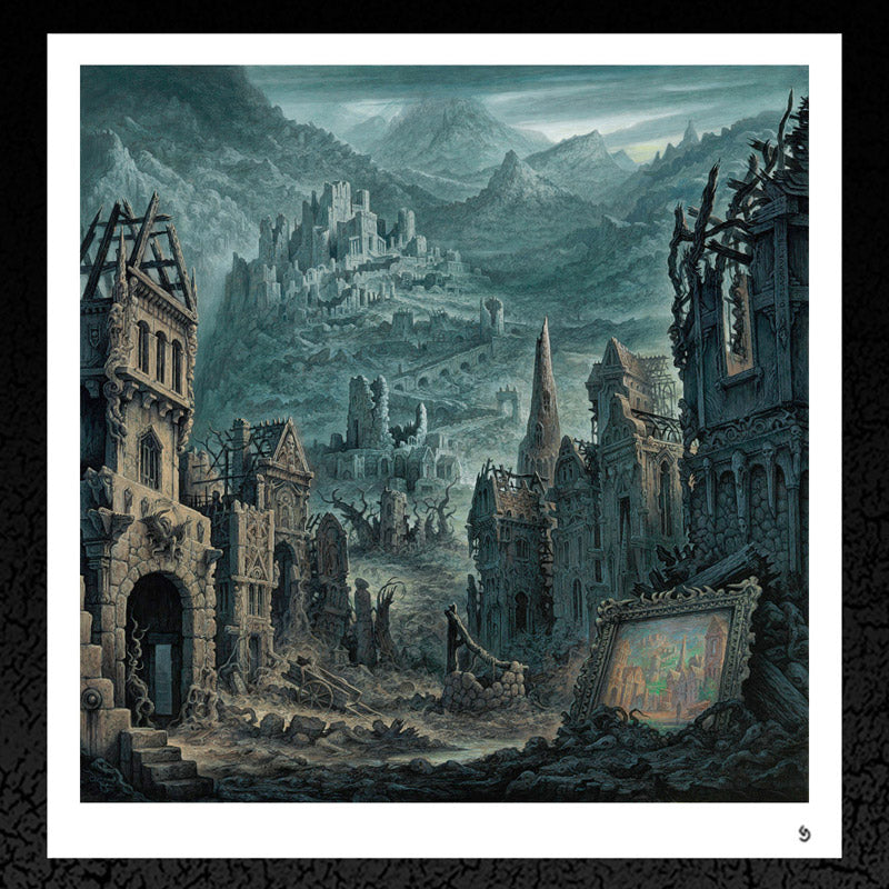 Dan Seagrave "Micawber. 'Beyond The Reach of Flame'. Album cover" Prints