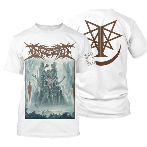 Ingested "Where Only Gods May Tread (white)" T-Shirt