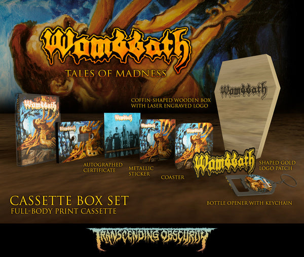 Wombbath "Tales Of Madness Coffin Box Set" Limited Edition Cassette