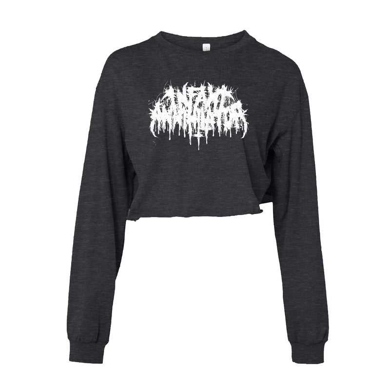 Infant Annihilator "Logo Womens Crop Longsleeve Tee" Girls Longsleeve