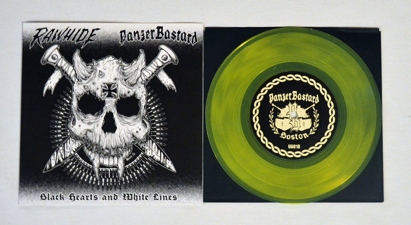 PanzerBastard "Black Hearts and White Lines Split EP" 7"