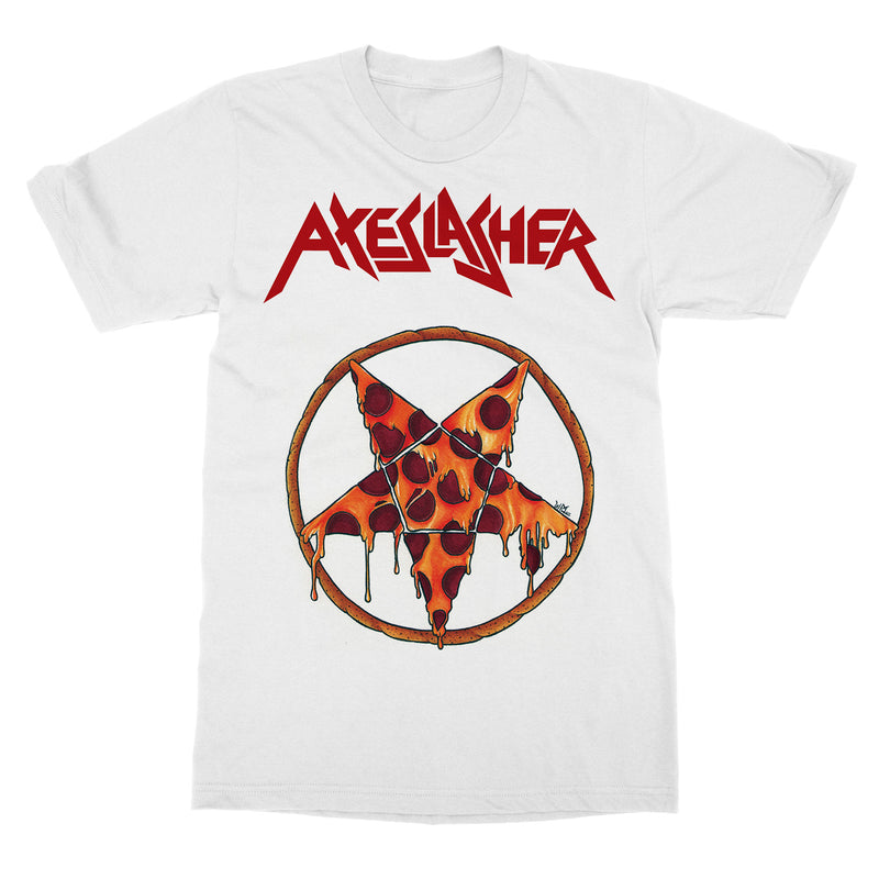 Axeslasher "Pizzagram Tee - White" Limited Edition T-Shirt