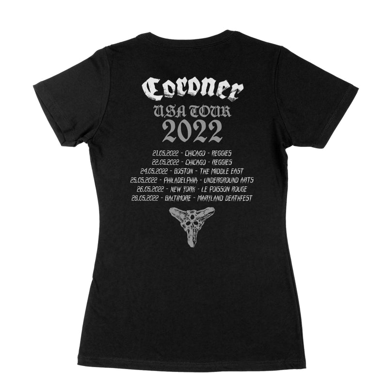 Coroner "Skull 2022 Tour" Girls T-shirt