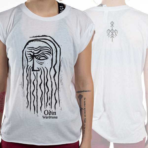 Wardruna "Odin Sleeveless (White)" Girls T-shirt