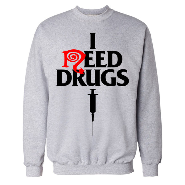 Necro "I Need Drugs" Crewneck Sweatshirt