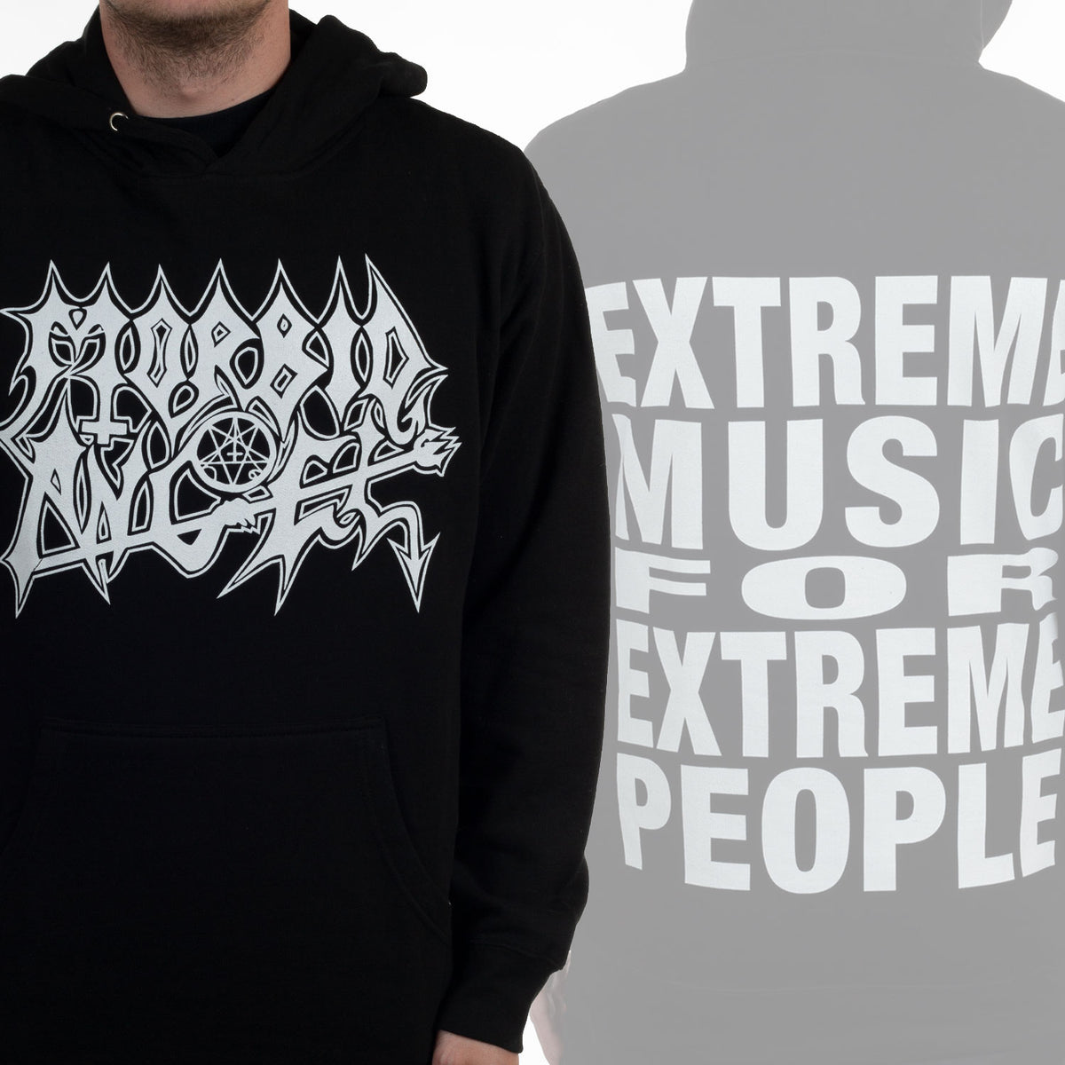 Morbid Angel Hoodie w/ Back Sleeve prints Death Metal Hooded Morbid Angel Hoodie w/ Back Sleeve prints Death Metal Hooded