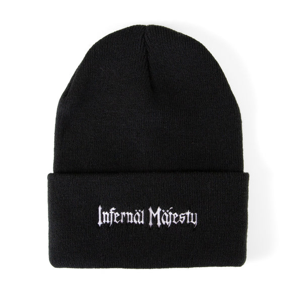 Infernal Majesty "Logo (White) Cuffed" Beanies