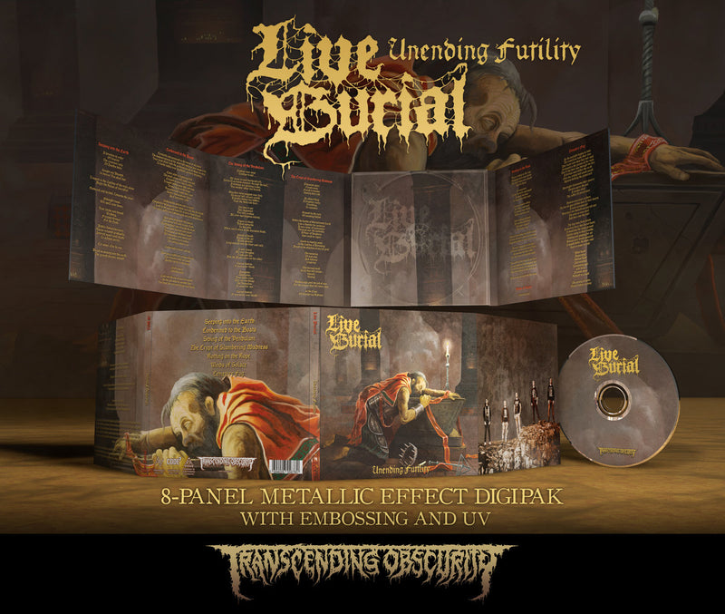 Live Burial "Unending Futility Digipak CD" Limited Edition CD