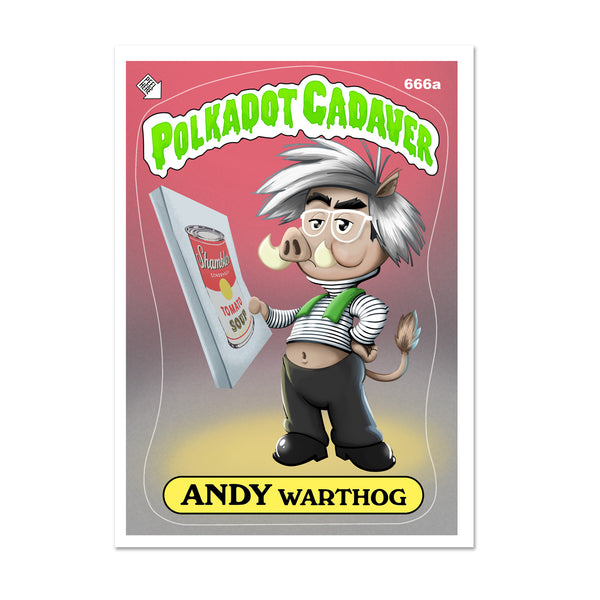Polkadot Cadaver "Andy Warthog" Stickers & Decals