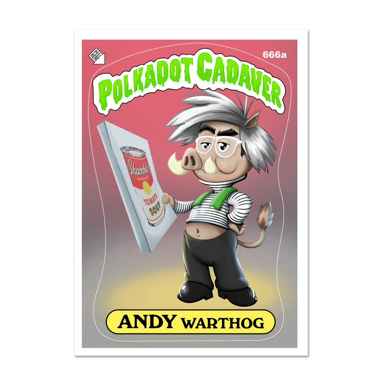 Polkadot Cadaver "Andy Warthog" Stickers & Decals