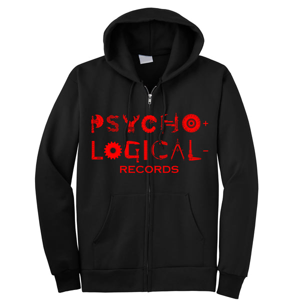 Necro "Psycho+Logical-Records OG Logo" Zip Hoodie