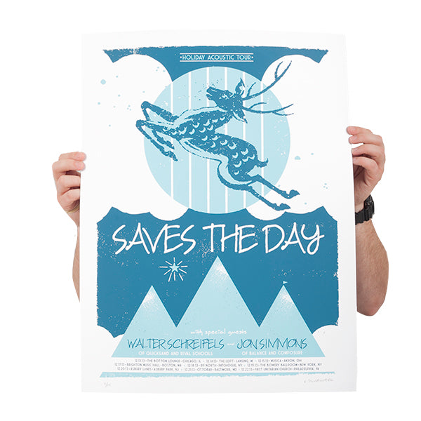 Saves The Day "2013 Winter Acoustic Tour" Posters