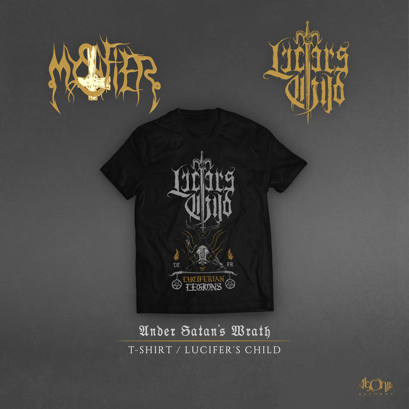 Mystifier / Lucifer's Child "Under Satan's Wrath Black LP + LC Tee" Bundle