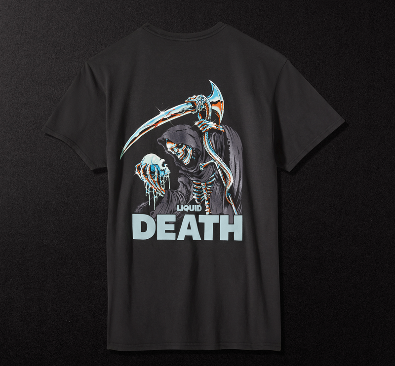 Liquid Death "Chrome Reaper" T-Shirt