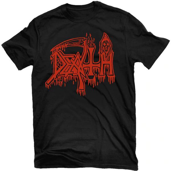 Death "Classic Logo (Red On Black)" T-Shirt