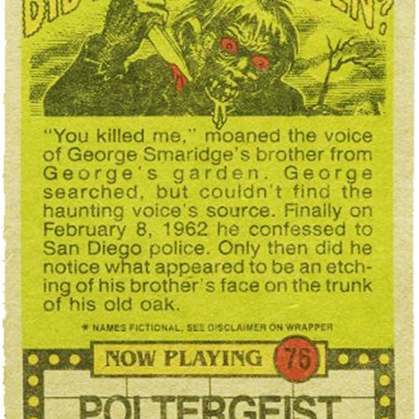 Fright Flicks "Sealed Card Pack" Trading Cards
