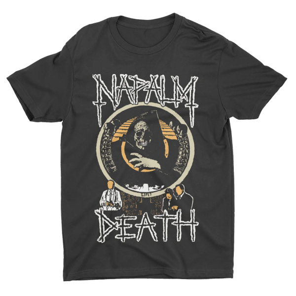 Napalm Death Men's 2XL T-shirt Black Grindcore Death Metal Napalm Death Men's 2XL T-shirt Black Grindcore Death Metal