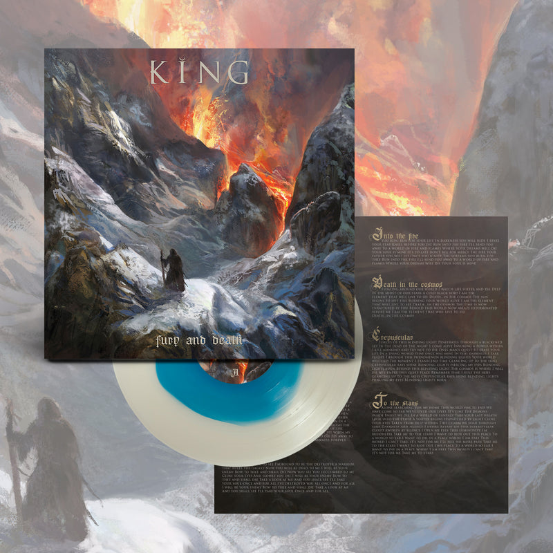 King "Fury and Death (white/blue vinyl)" Limited Edition 12"
