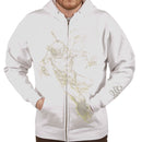 Strhess Clothing "Falling Feather White Hoodie" Zip Hoodie