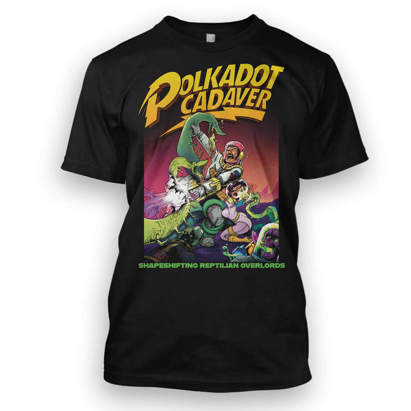 Polkadot Cadaver "Shapeshifting Reptilian Overlords" T-Shirt