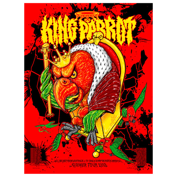 King Parrot "2023 North American Tour Poster" Print