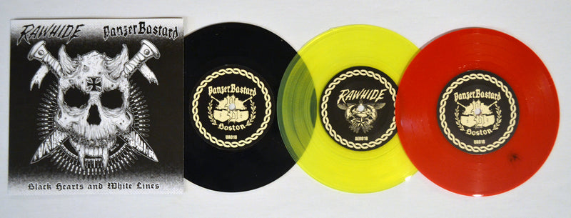 PanzerBastard "Black Hearts and White Lines Split EP" 7"