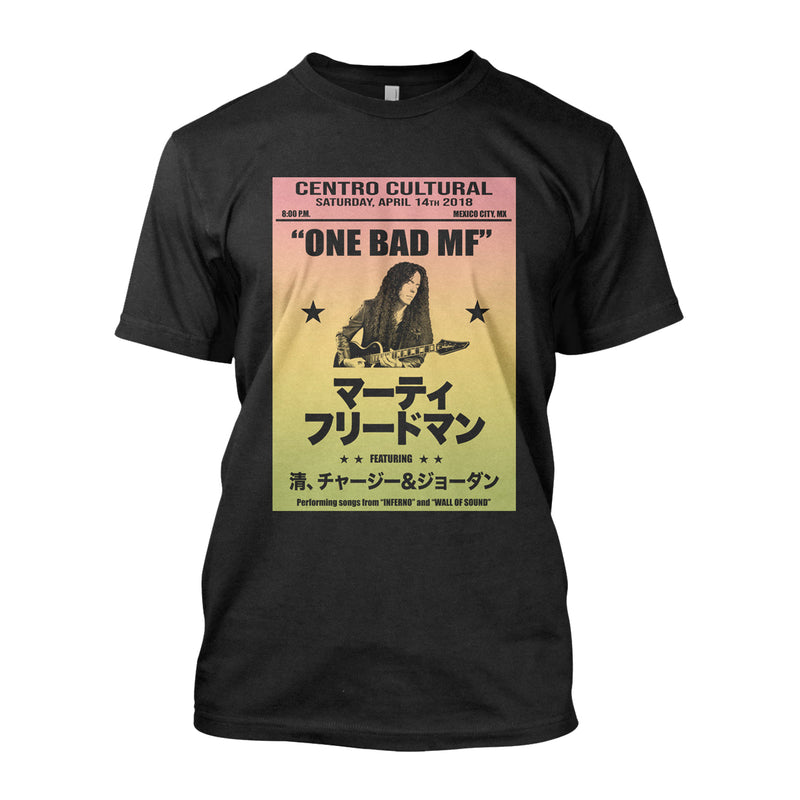 Marty Friedman "One Bad M.F. Gig Poster" T-Shirt