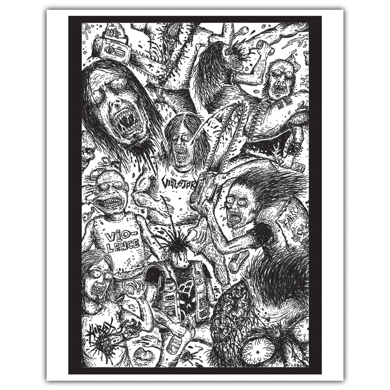 Lobo Ramirez "Thrash Moshpit" Prints