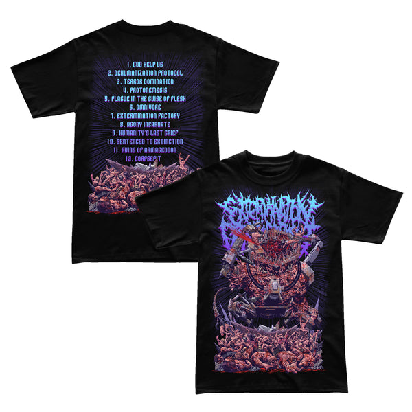 Extermination Dismemberment "Dehumanization Protocol - Harvest Machine" T-Shirt