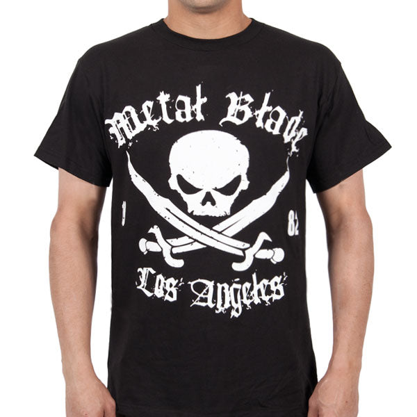 Metal Blade Records "Pirate Logo White on Black" T-Shirt