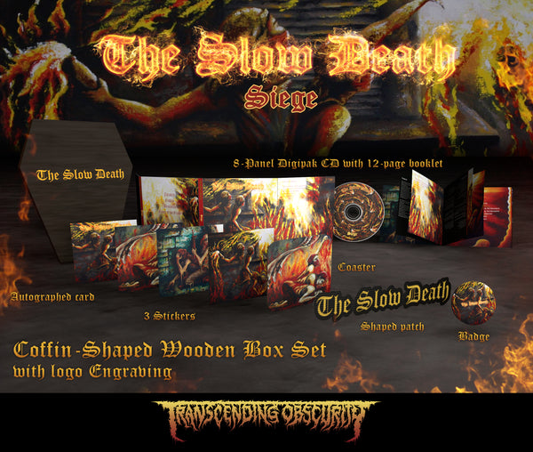The Slow Death "Siege Wooden CD Boxset" Limited Edition Boxset