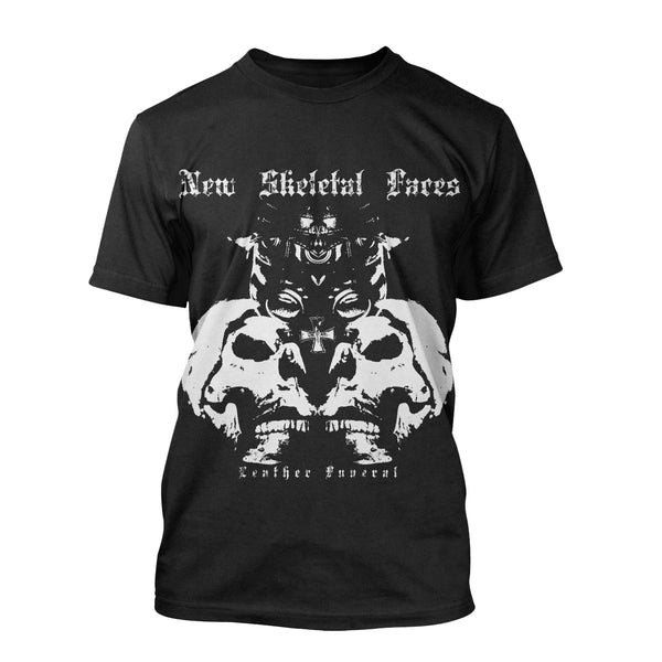 New Skeletal Faces "Leather Funeral" T-Shirt