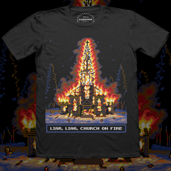 Darkhan "Liar, Liar, Church On Fire T-shirt" T-Shirt